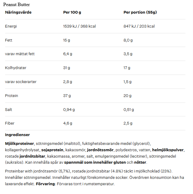 Barebells Protein Bar - 55g st - 32