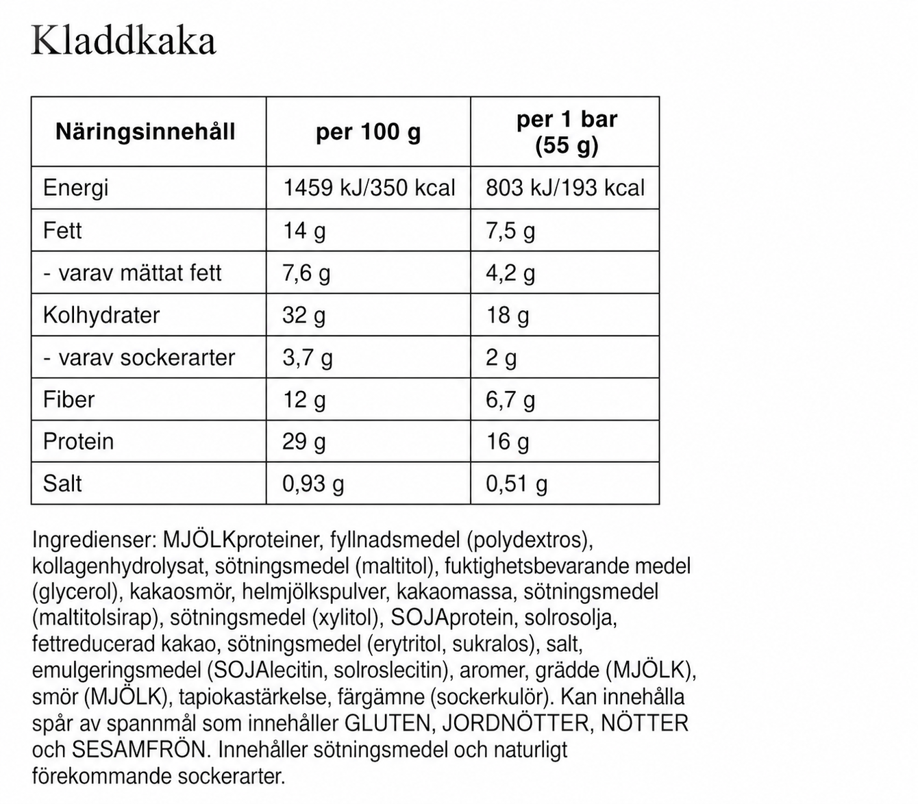 Barebells Protein Bar - 45-55g st - 47