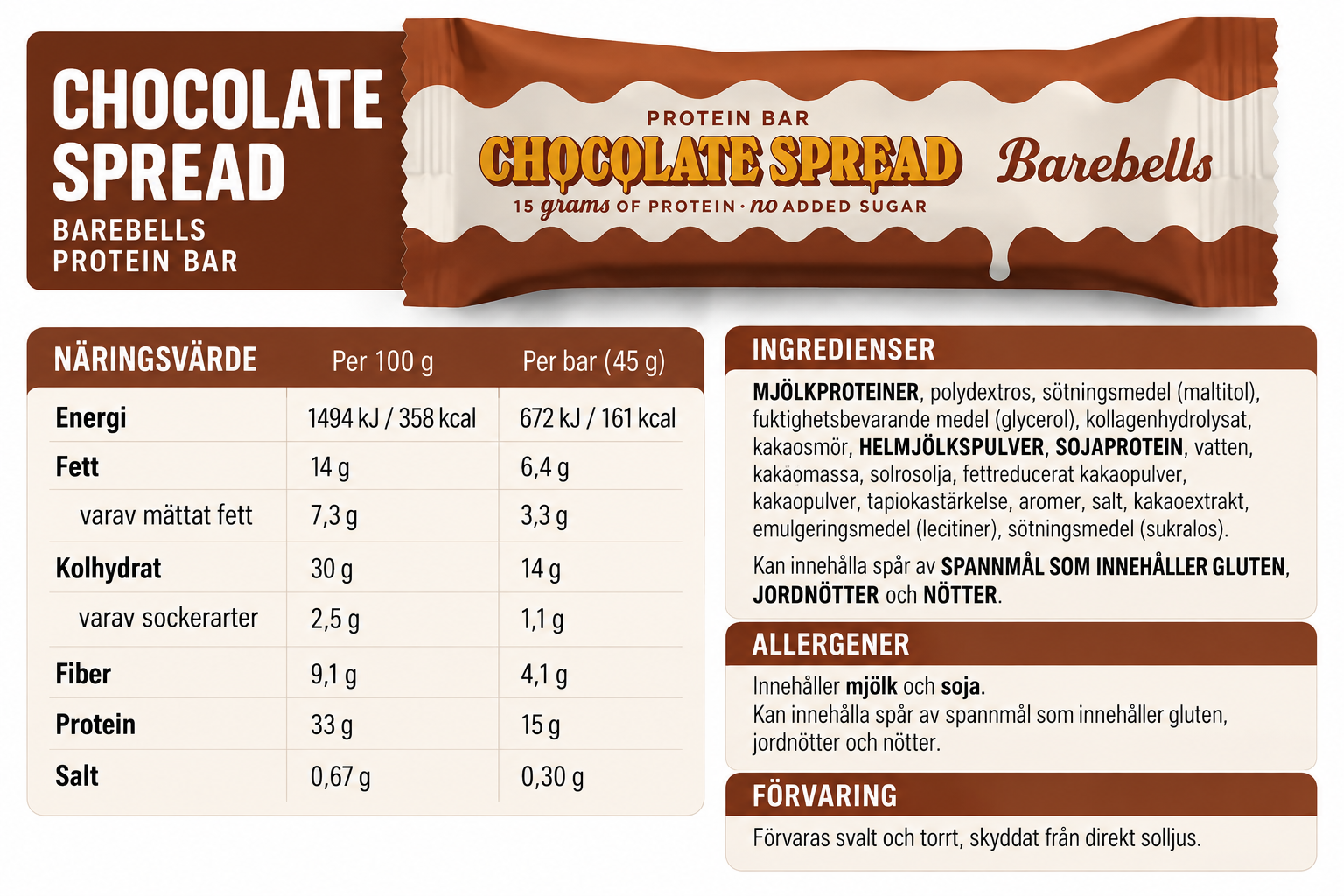Barebells Protein Bar - 45-55g st - 49