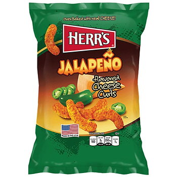 Herr´s Jalapeno Poppers Cheese Curls (170 g) The real American version