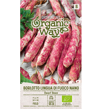 Dvärgböna Borlotto "Lingua di Fouco Nano" Organic Way