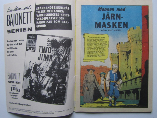 Illustrerade Klassiker 056 Mannen med järnmasken 3:e uppl. Vg+ - 4