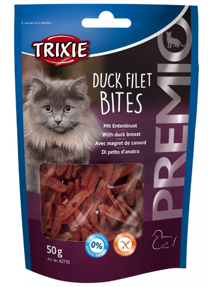 Kattgodis premio duck filet bites