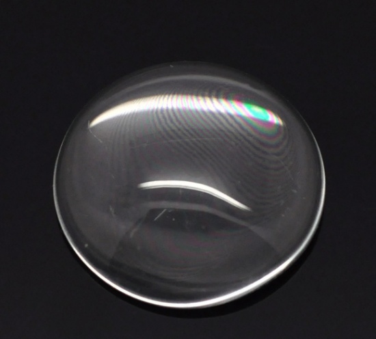 Cabochon i glas - Rund 22 mm