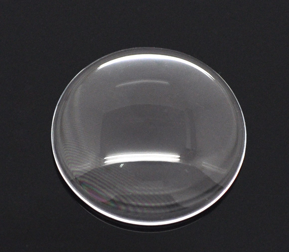 Cabochon i glas - Rund 20 mm