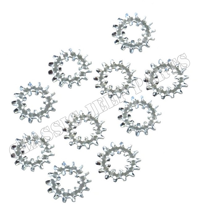 Set med 10 taggbrickor 3/8"