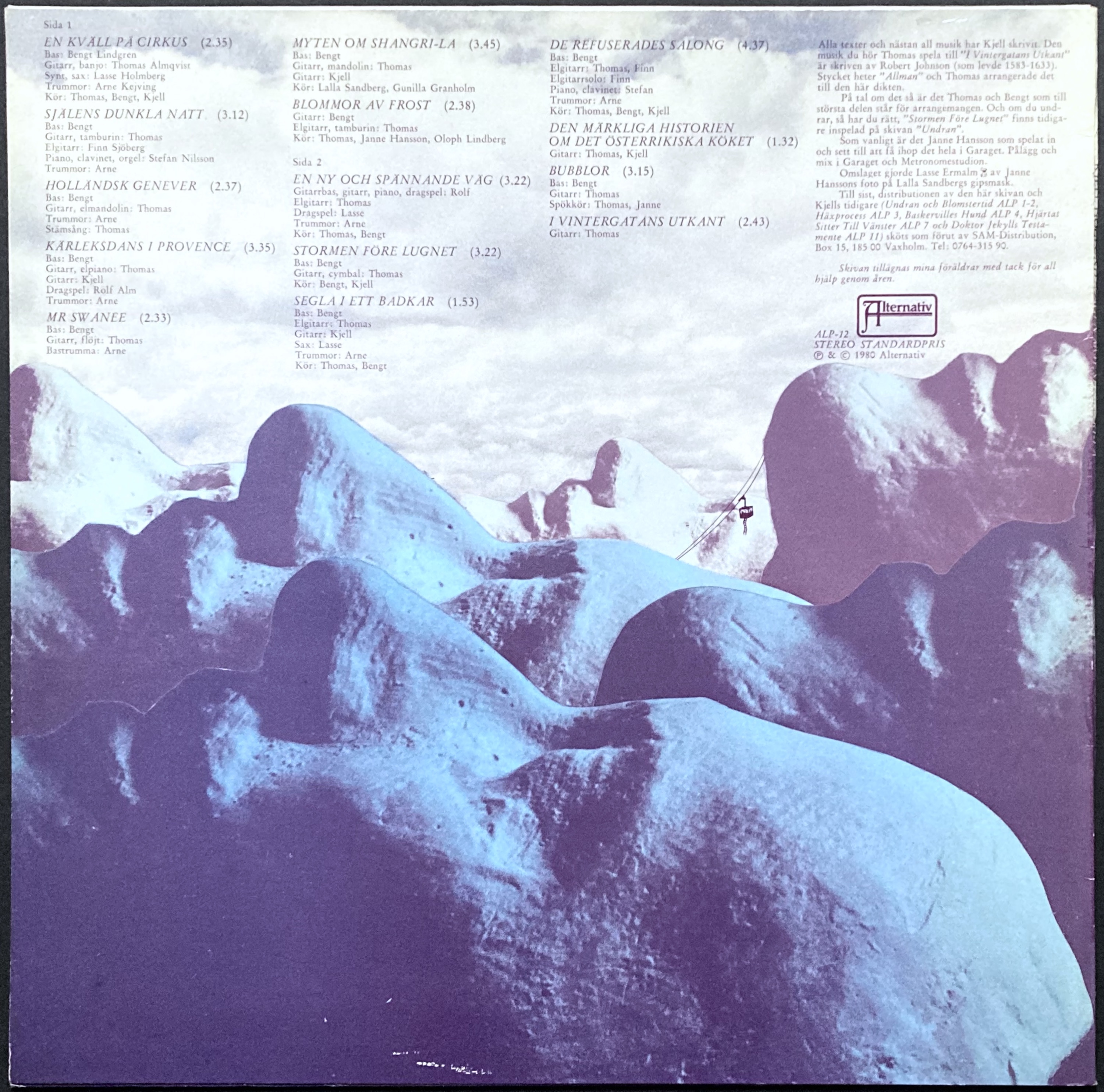 KJELL HÖGLUND - Vägen mot Shangri-la LP 1980 - 2