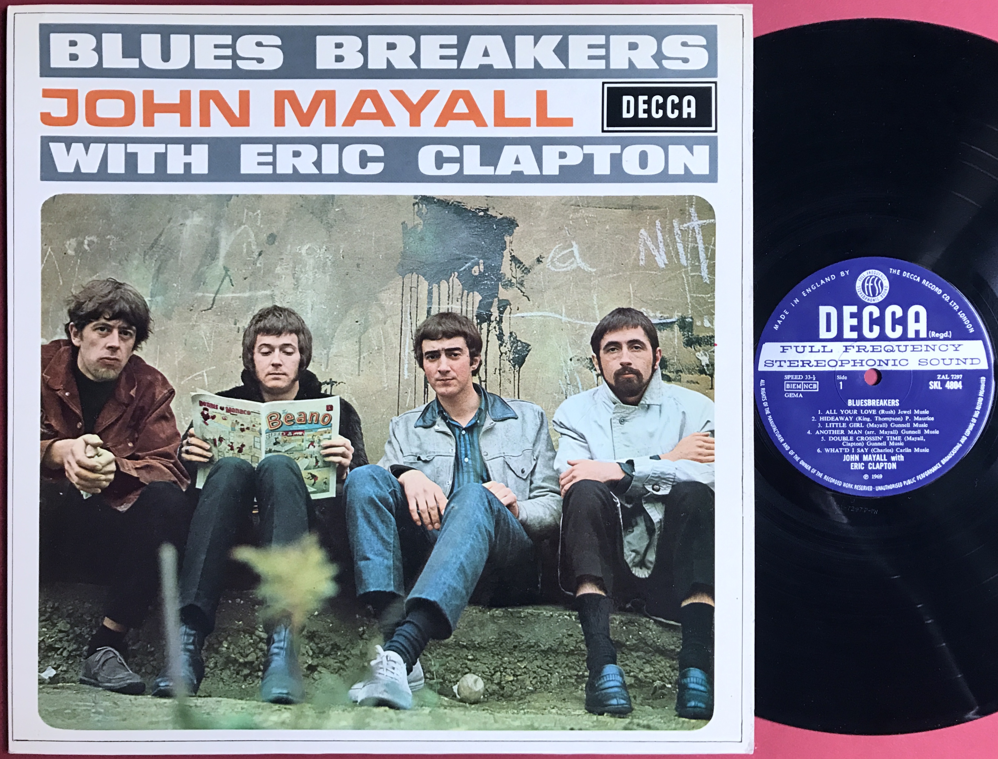 JOHN MAYALL - Bluesbreakers with Eric Clapton UK-orig stereo LP 1969