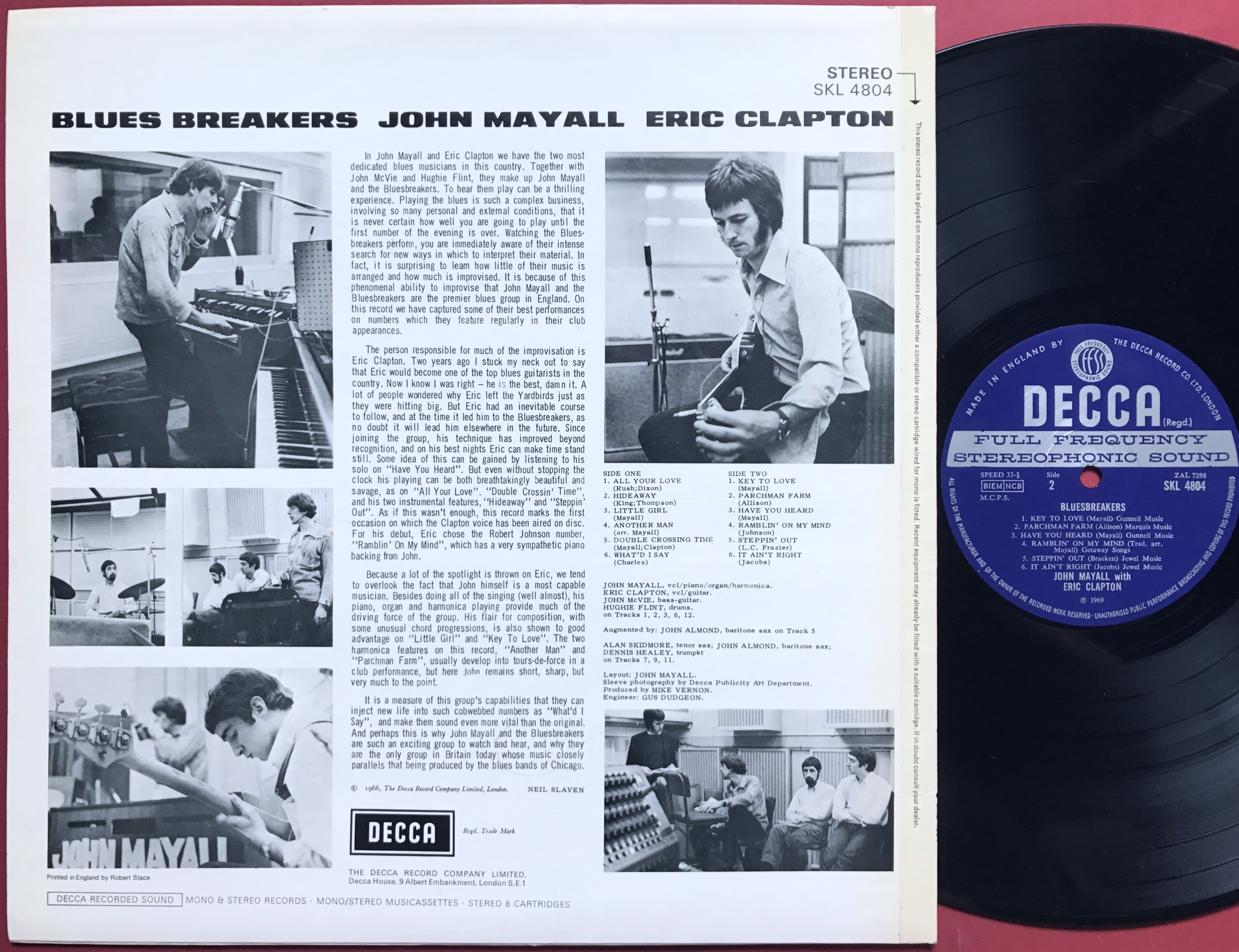 JOHN MAYALL - Bluesbreakers with Eric Clapton UK-orig stereo LP 1969 - 2
