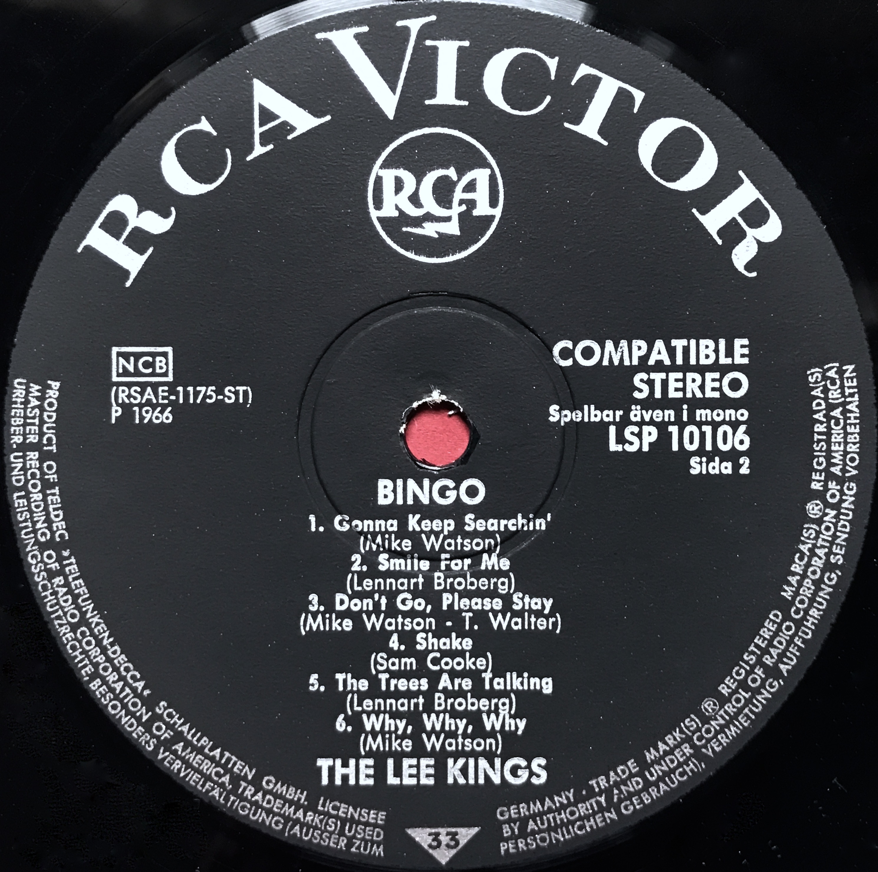 LEE KINGS - Bingo! Swe-orig LP 1966 - 4