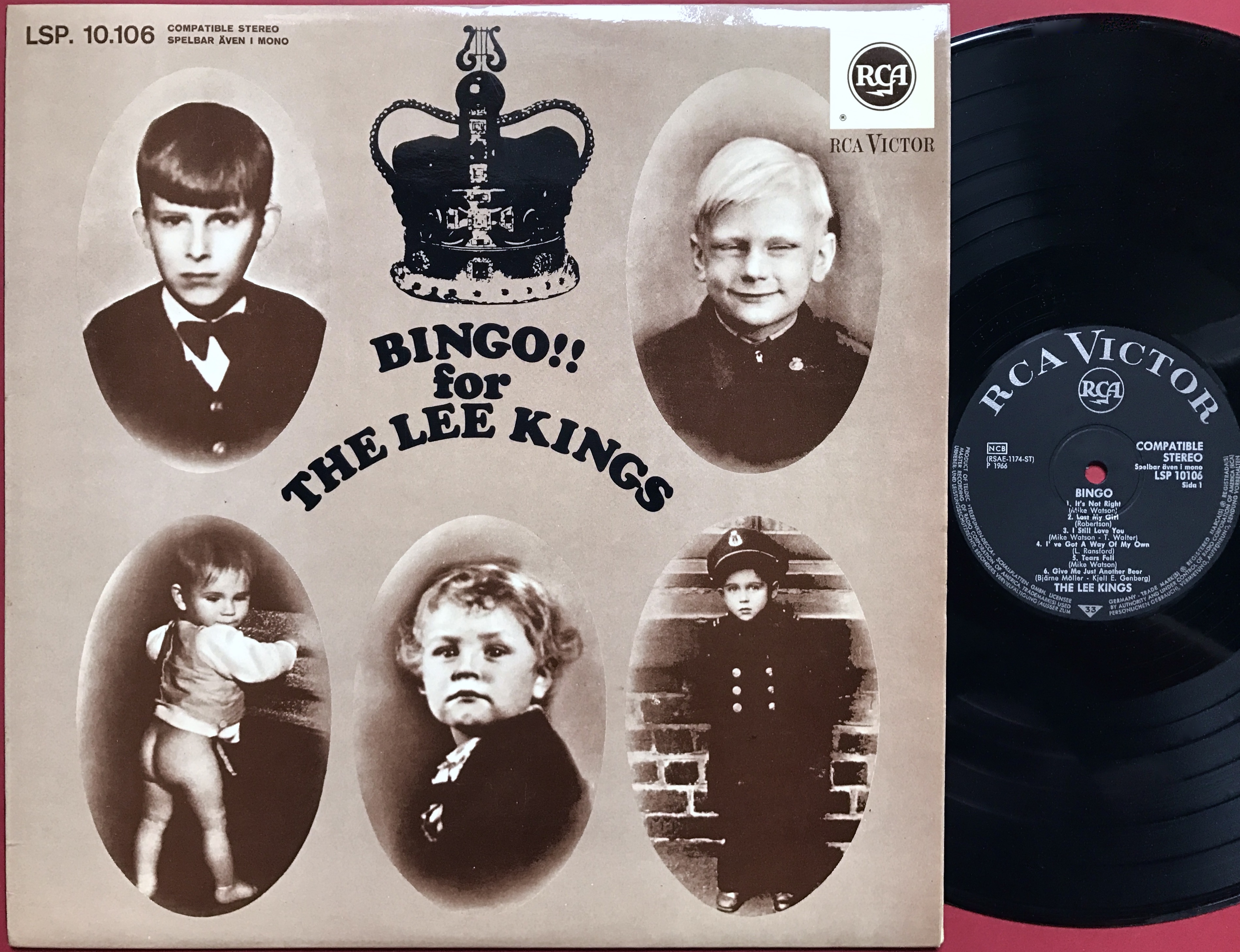 LEE KINGS - Bingo! Swe-orig LP 1966