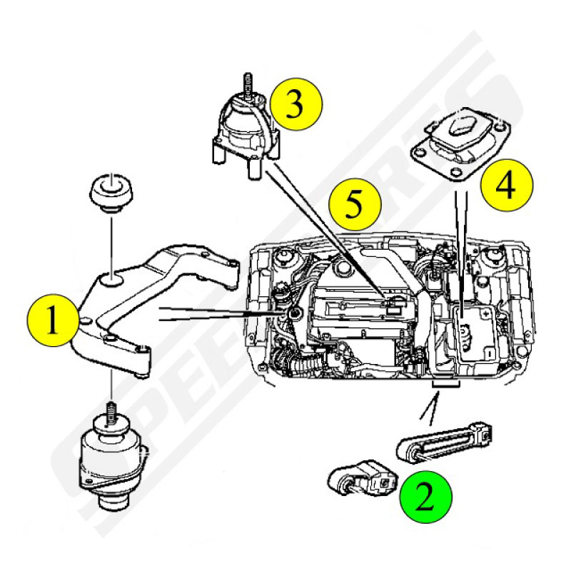 Motorkudde 9-5 4cyl diesel aut 00-10 (2) - 2