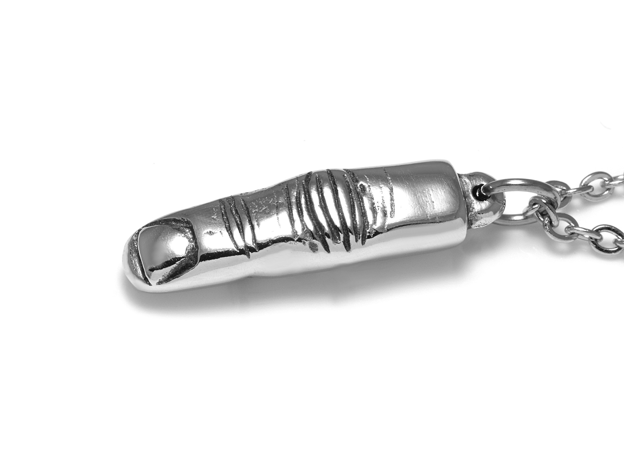 Finger Halsband, Anatomiskt Smycke i Tenn - 2