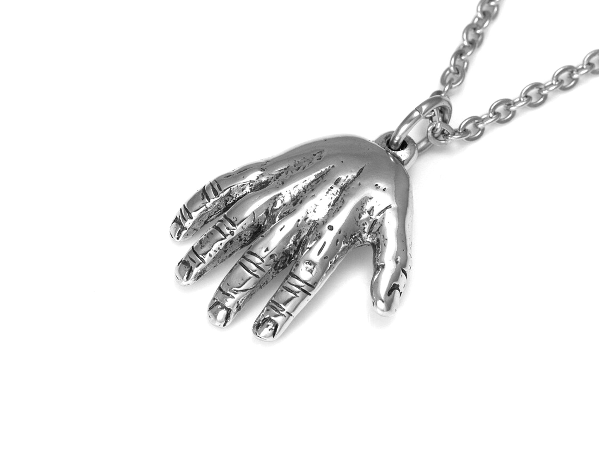 Hand Halsband, Mänsklig Anatomi Smycke i Tenn - 3