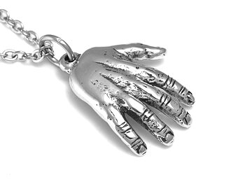 Hand Halsband, Mänsklig Anatomi Smycke i Tenn