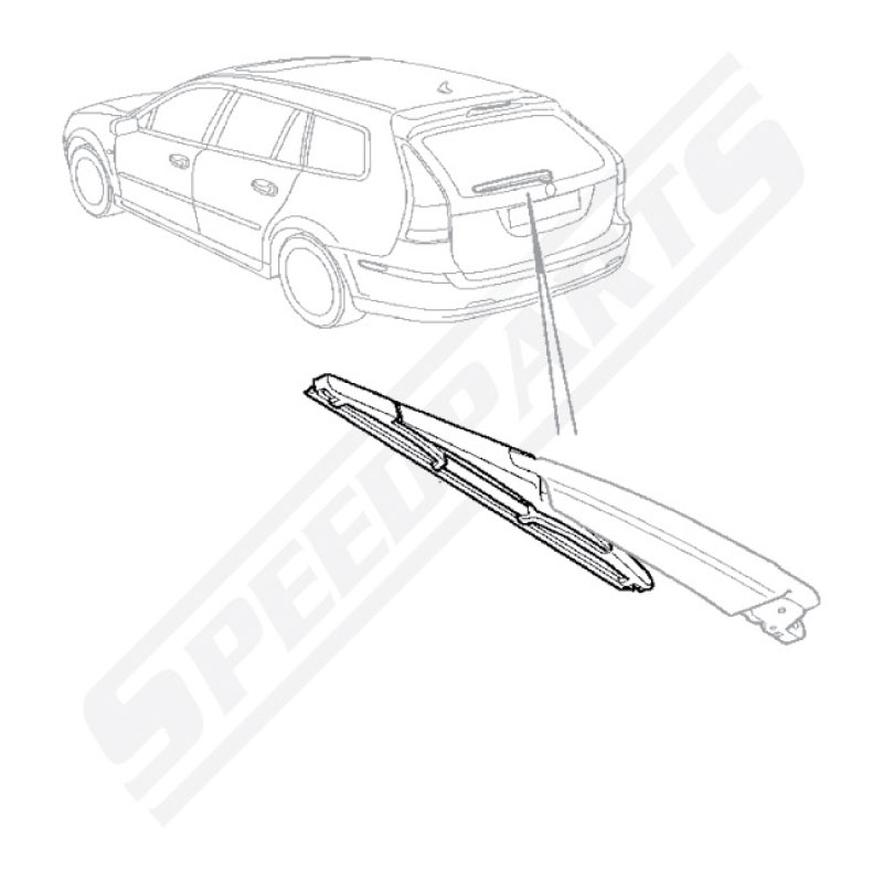 Wiper blade Rear - 2