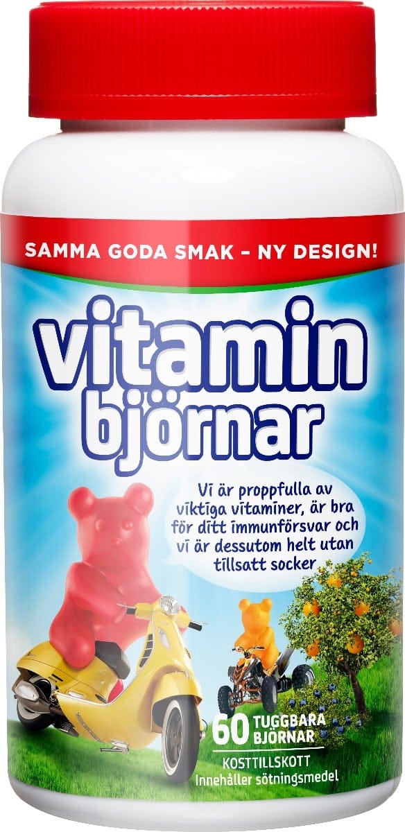 Active Care Vitaminbjörnar 60 tuggtabletter