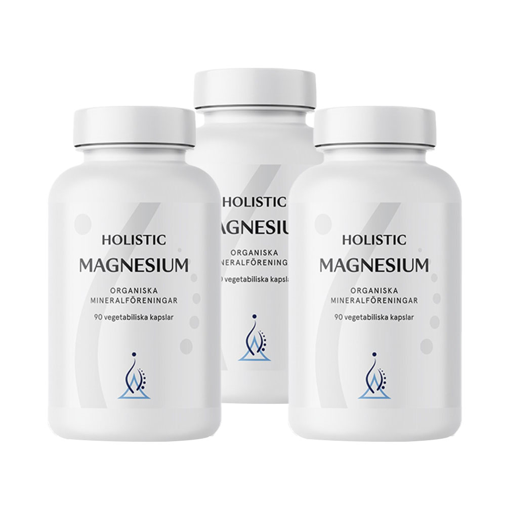 3 x Magnesium 90 kap Holistic