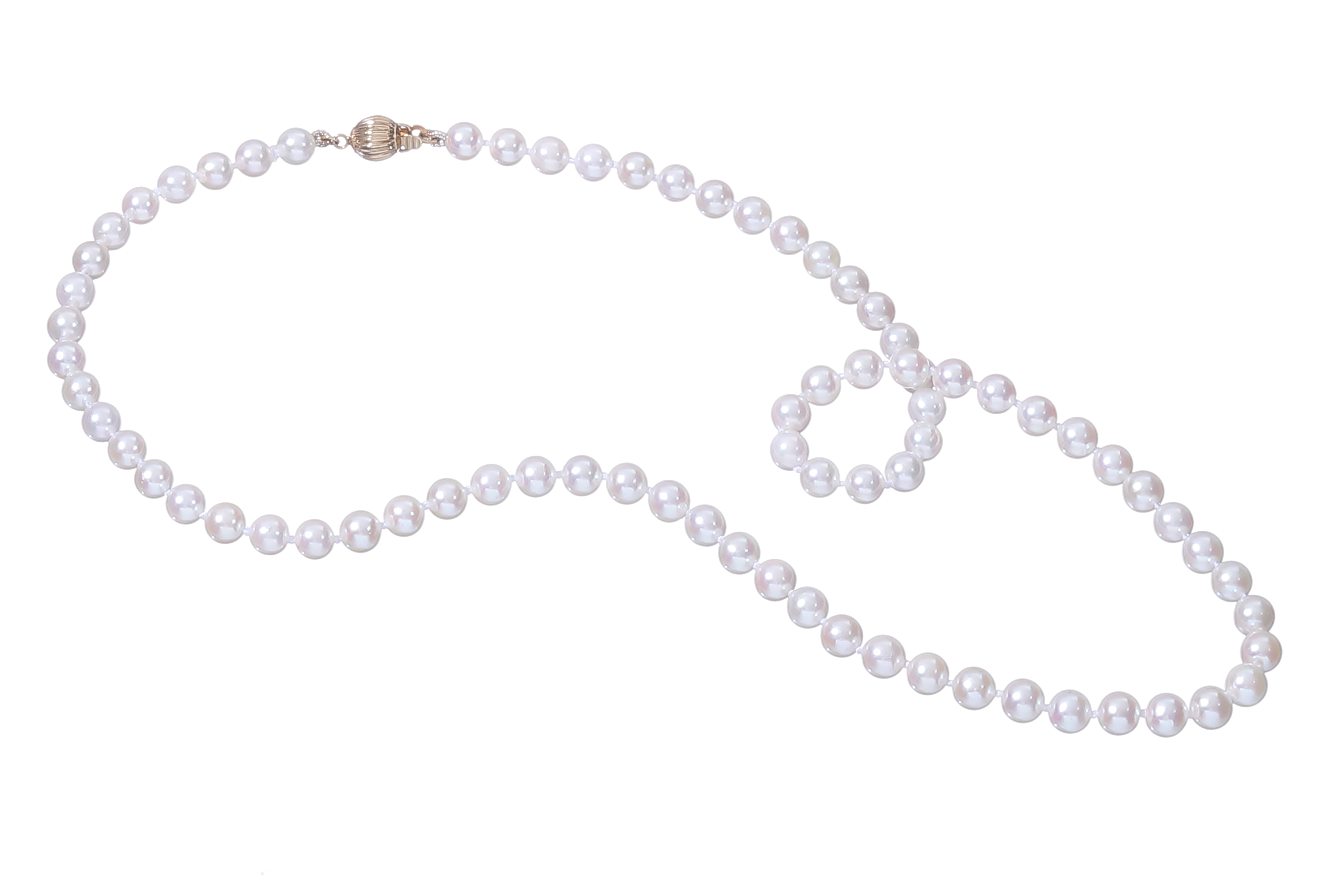 SOLD-OUT! Collana di perle Akoya di qualità AAA da 5-5,5 mm con chiusura in oro  - 4