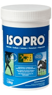 Isopro 2000 (1,5kg) Contains all essential electrolytes that your horse needs after a hard workout.