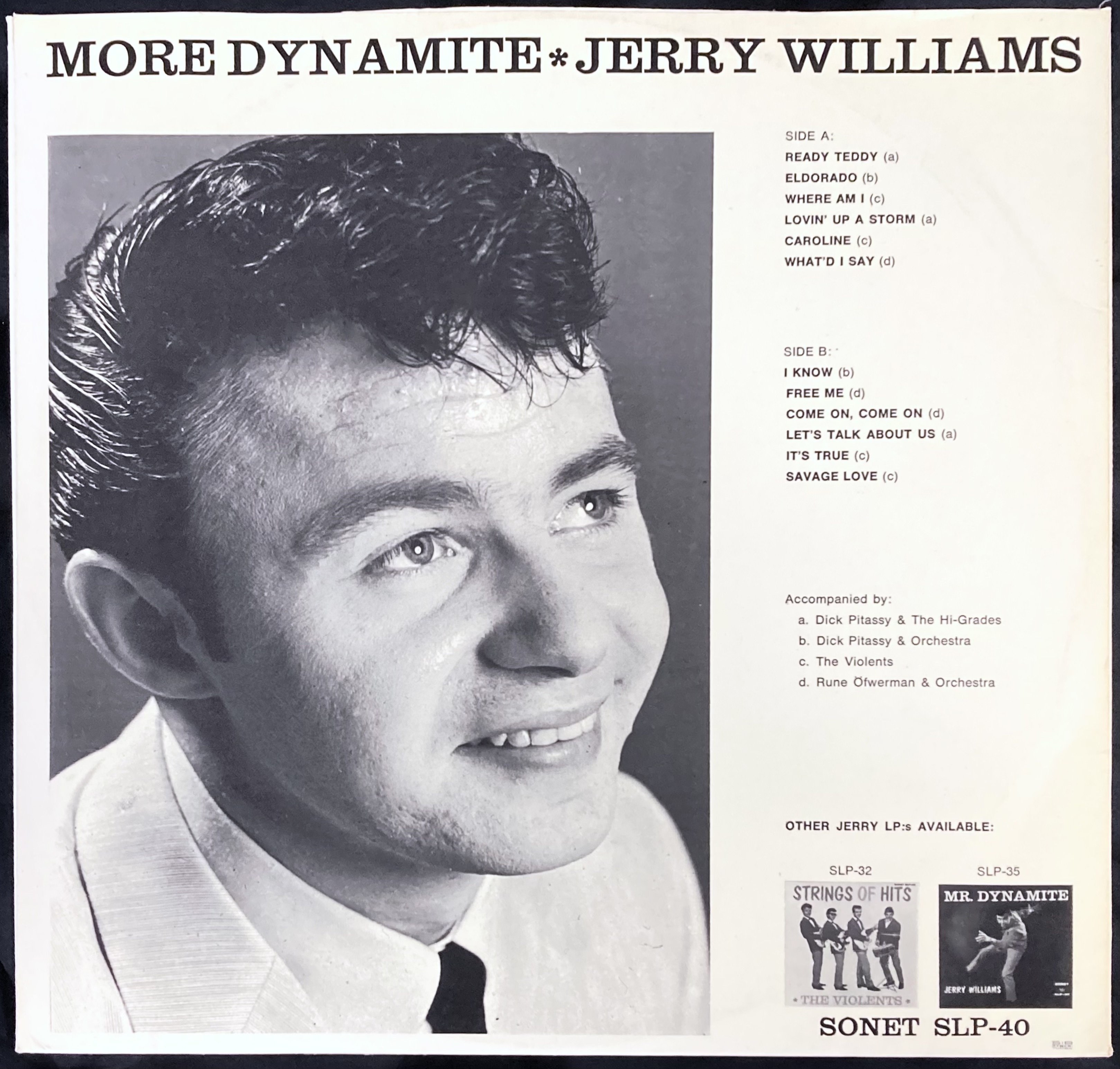 JERRY WILLIAMS - More dynamite Swe LP 1964 - 2