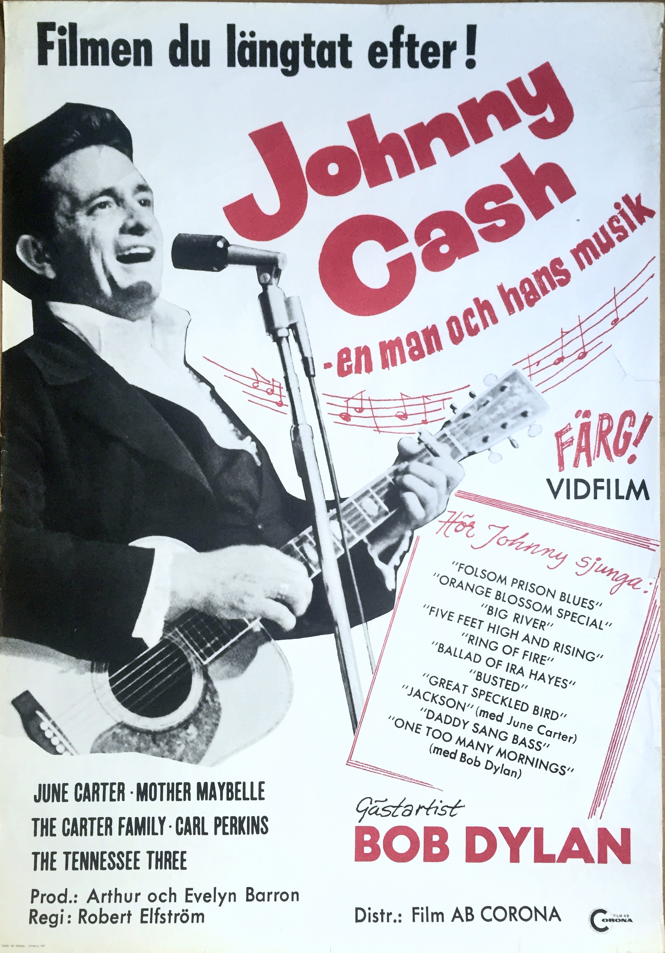 JOHNNY CASH - EN MAN & HANS MUSIK (1970) - 2