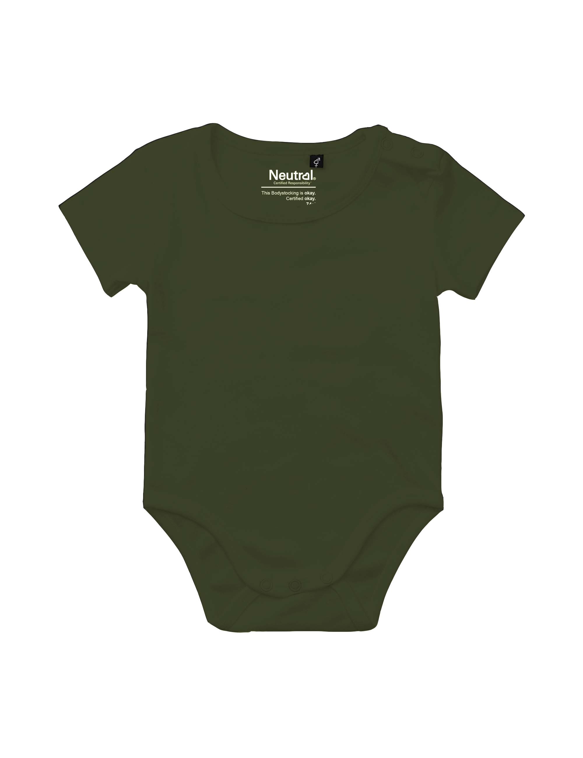 Bebis Kortärmad Body - Neutral - Fairtrade & EKO, GOTS - 10  olika färger - 6