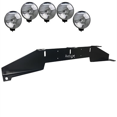 Rally 5 Brakett til 5 ekstralys, 5 mm (max 225mm)