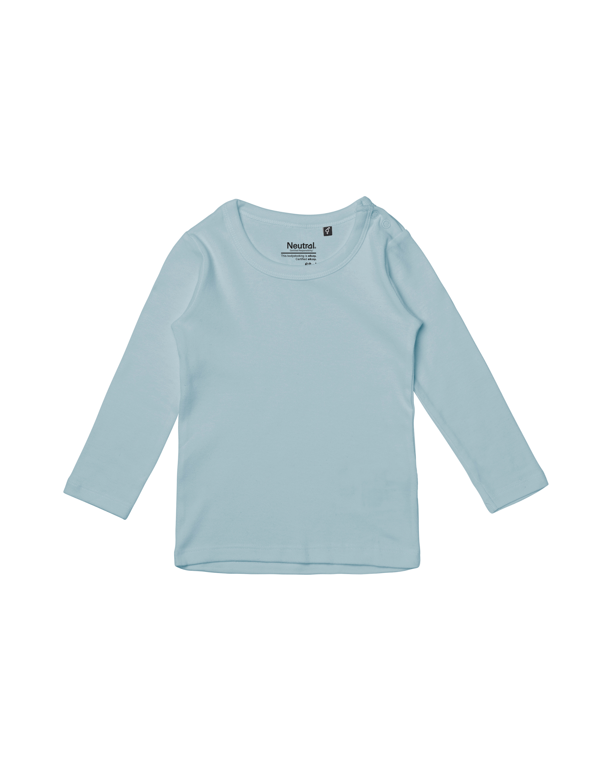 Babies Long Sleeve T-shirt, Neutral, Fairtrade & EKO GOTS - 3 different color - 4
