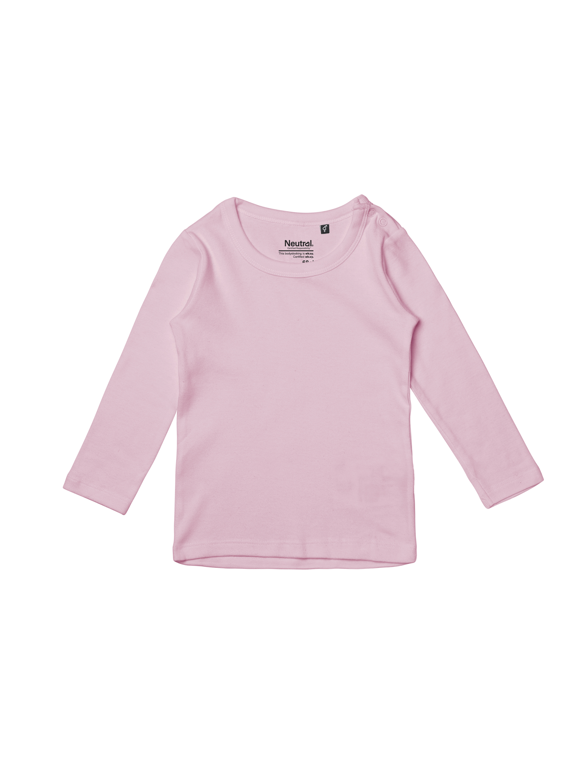Babies Long Sleeve T-shirt, Neutral, Fairtrade & EKO GOTS - 3 different color - 3