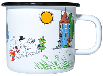 Moomin Enamelmug, 3,7 dl - Colors - Moominvalley 