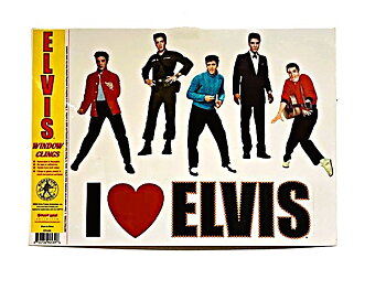 Elvis Presley Window Cling 6 Stickers.
