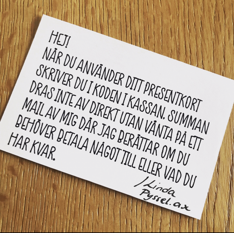 Presentkort - 8