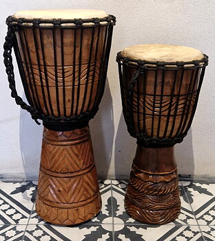  Djembetrumma - Deep Carved  - 40 eller 50cm