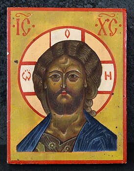 Handmålad Rysk Ikon - Jesus