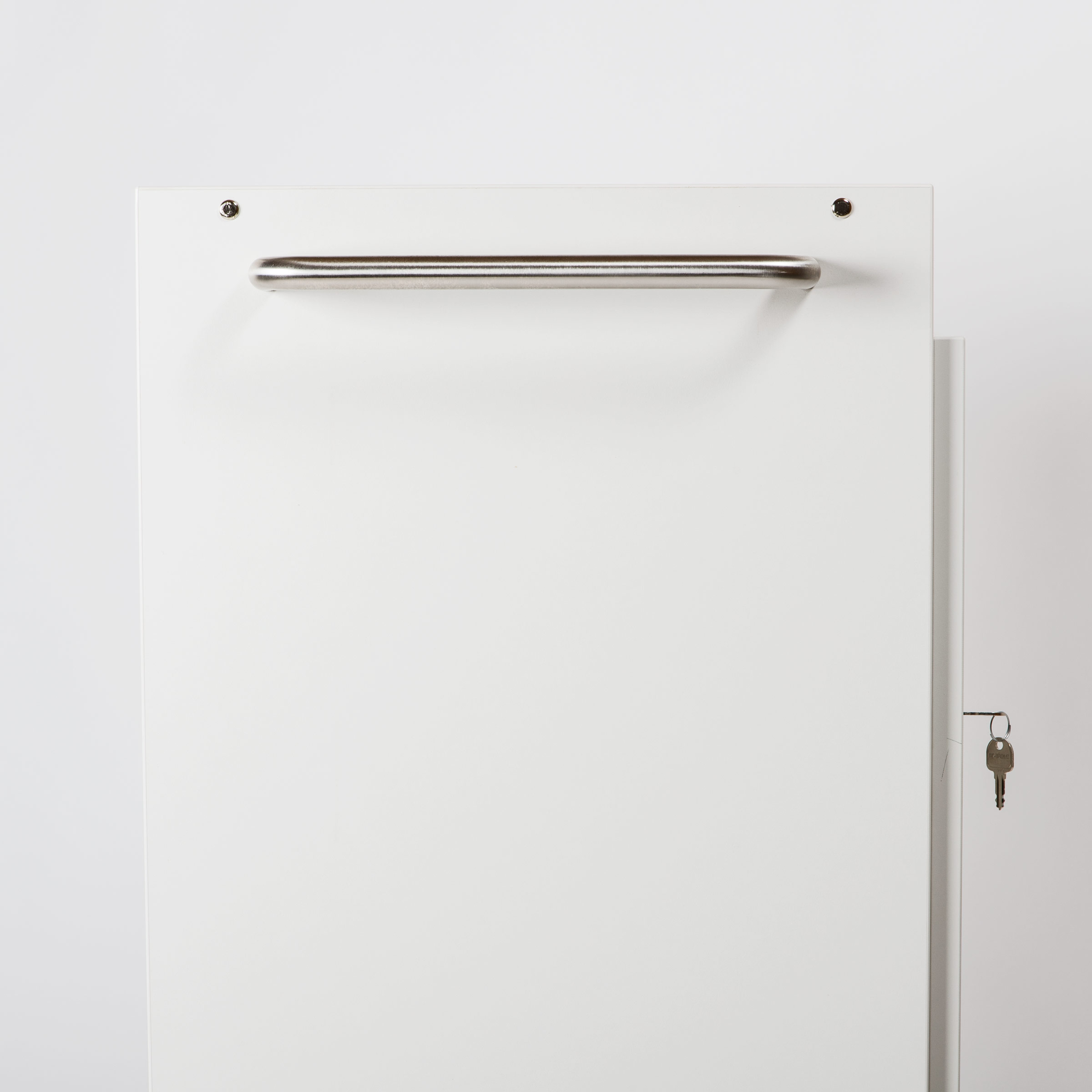 Book return unit with lockable door and slot for safe and gentle book returns in libraries