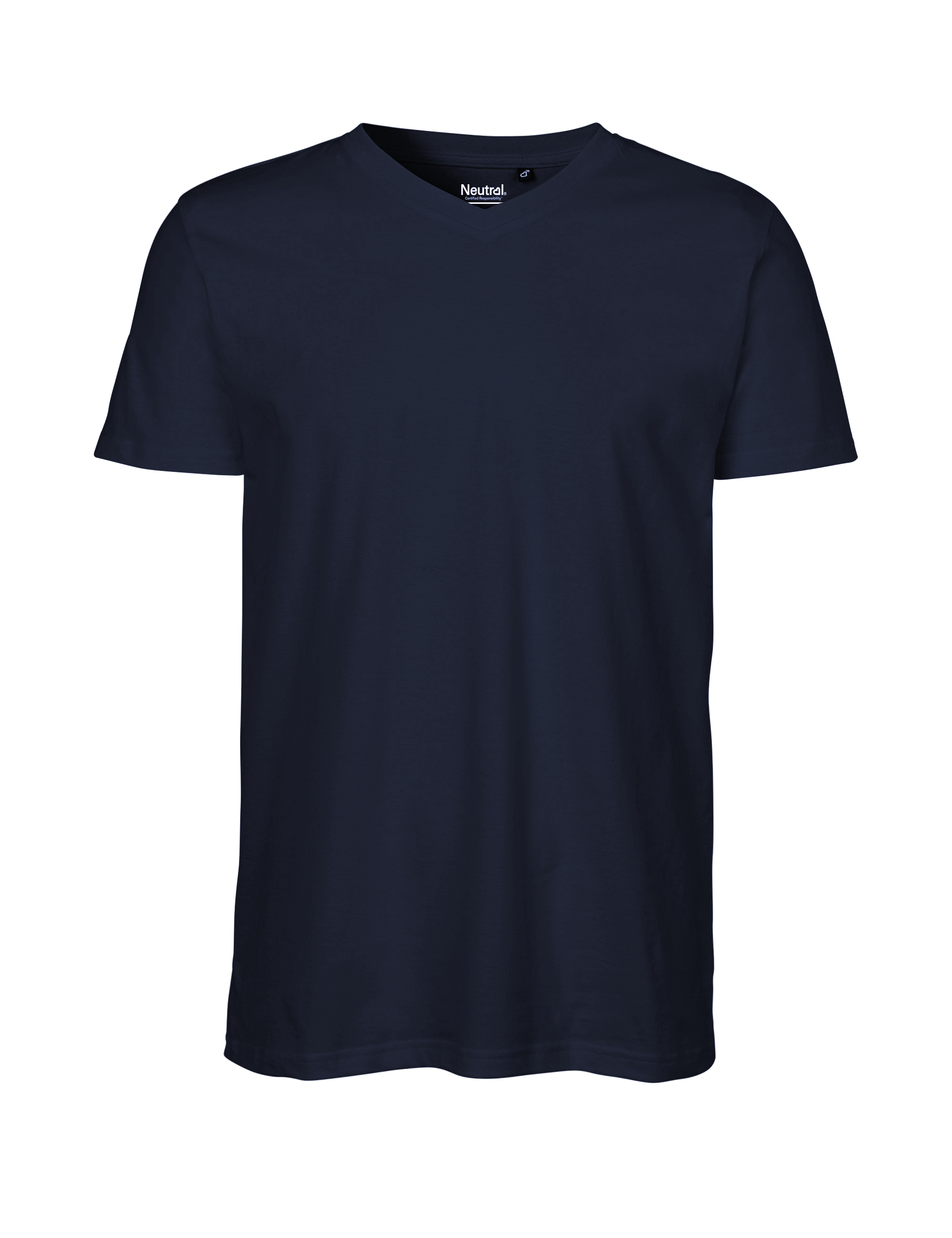 V-ringad T-shirt - Herr - Neutral - Fairtrade & EKO GOTS - 4 olika färger - 4