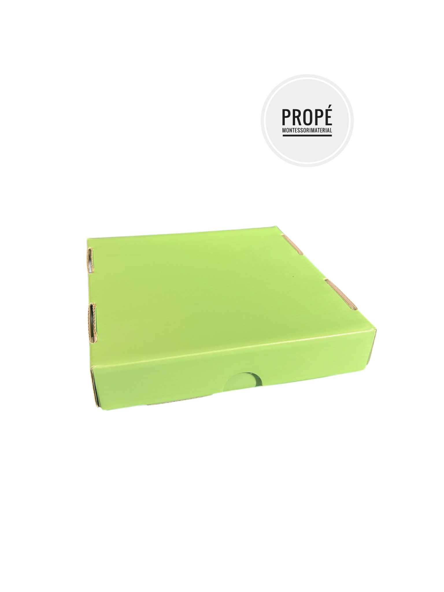 Montessoriask 165 x 165 mm, ljusgrön