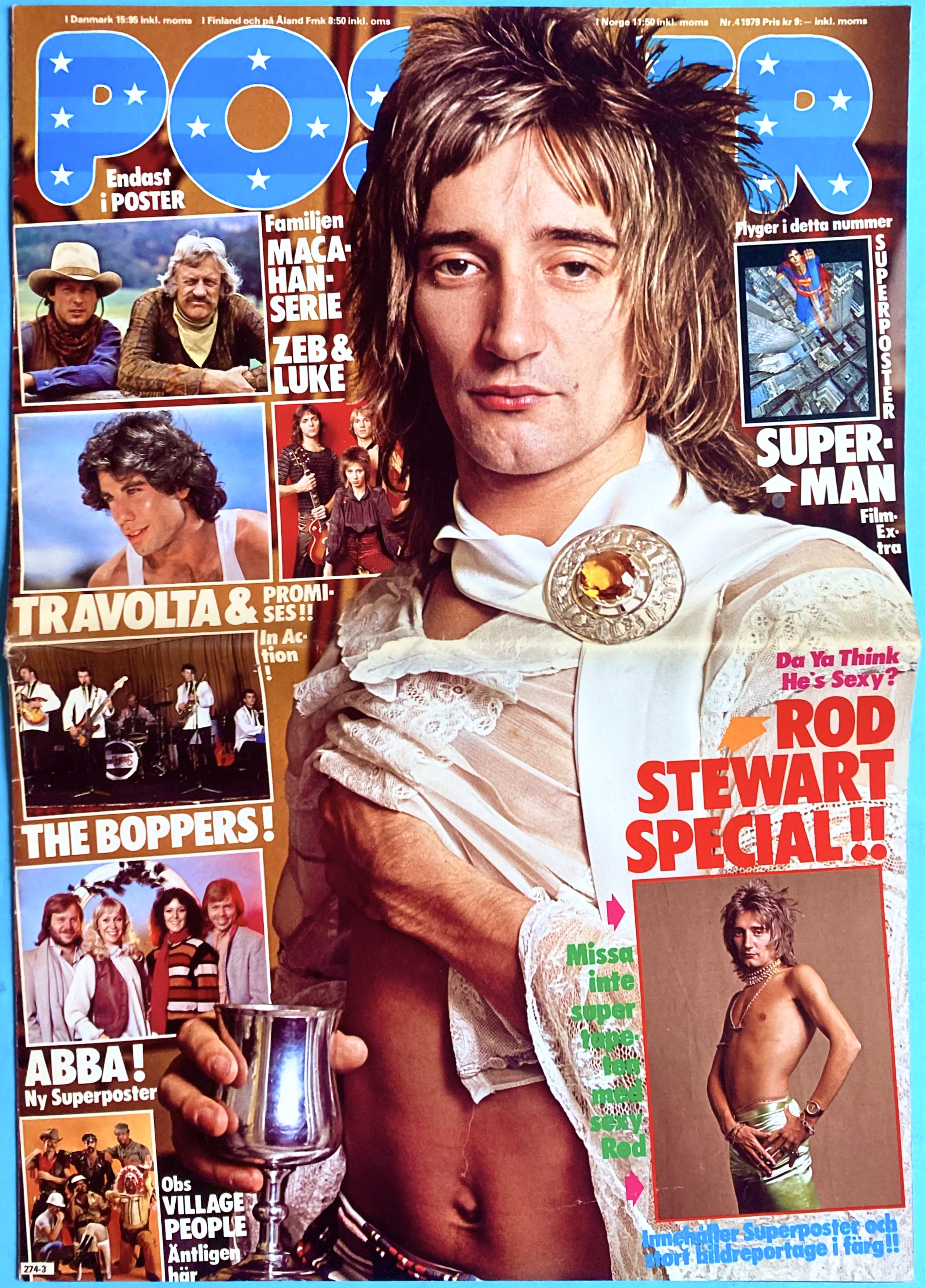 POSTER Mag - No 4 1979 - ROD STEWART cover