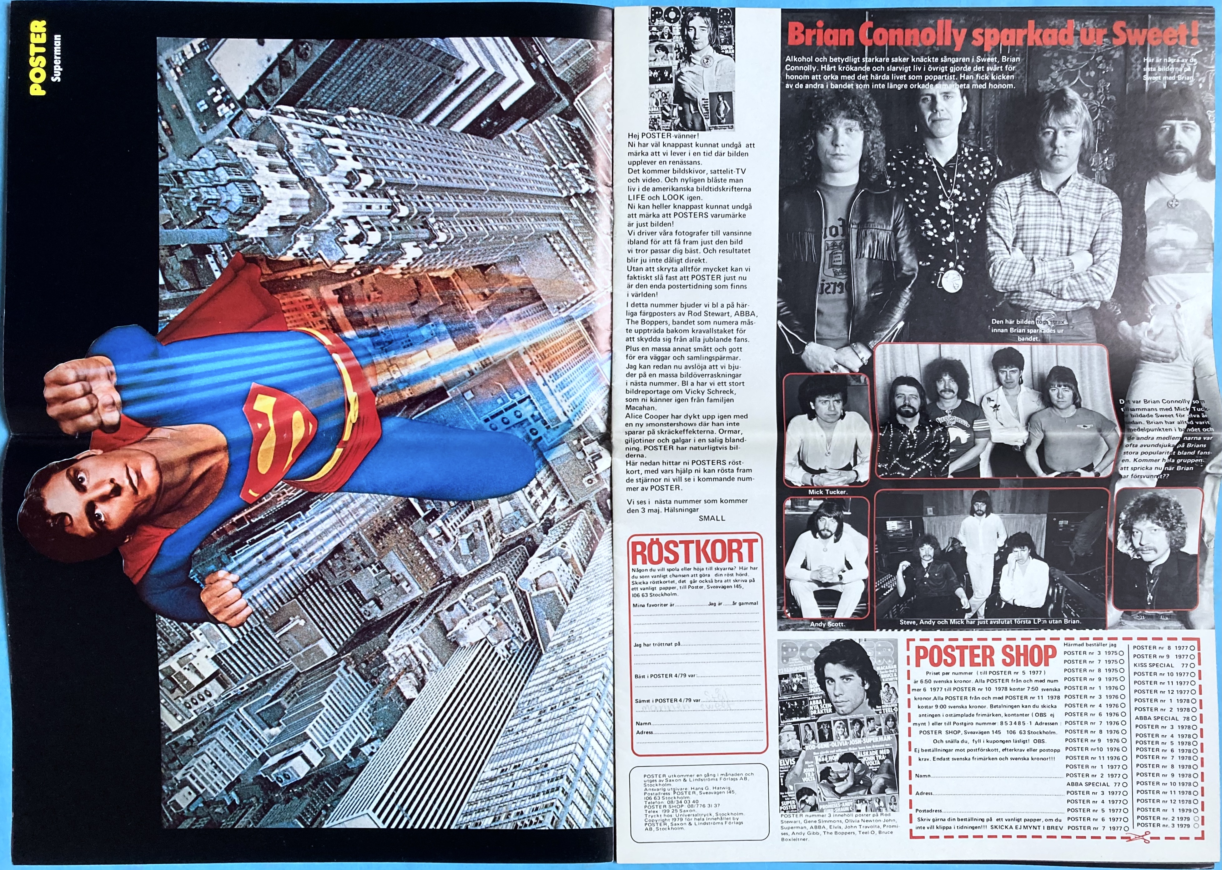 POSTER Mag - No 4 1979 - ROD STEWART cover - 4