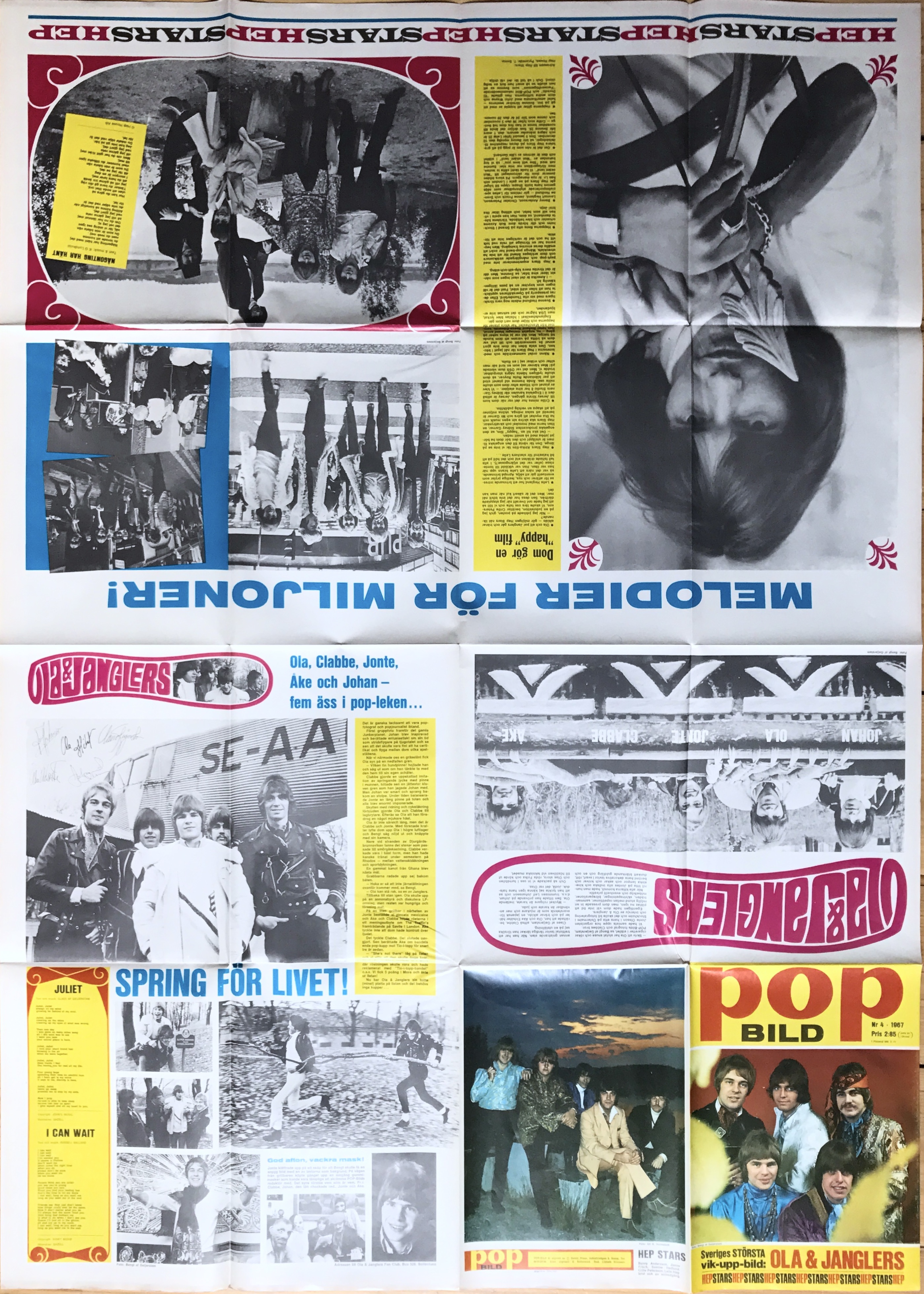 OLA & JANGLERS / HEP STARS - POPBILD No 4 1967 - 3