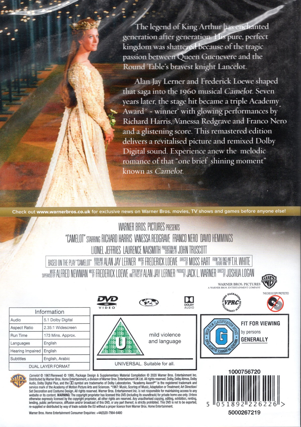 Camelot - Special Edition (ej svensk text) - 2