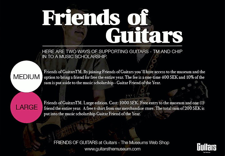 2026. Friends of Guitars / Gitarrmuseets Vänner - large