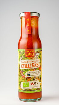 Chilisås (Rostad Habanero) 250ml x12, EKO