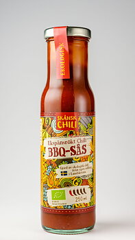 BBQ-sås (ekspånsrökt chili) 250ml x12, EKO