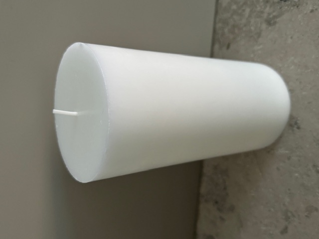 VIT  Blockljus SVANEN 100%  stearin 9,6X20 cm - 4