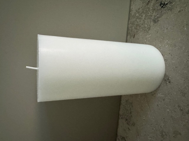 VIT  Blockljus SVANEN 100%  stearin 9,6X20 cm
