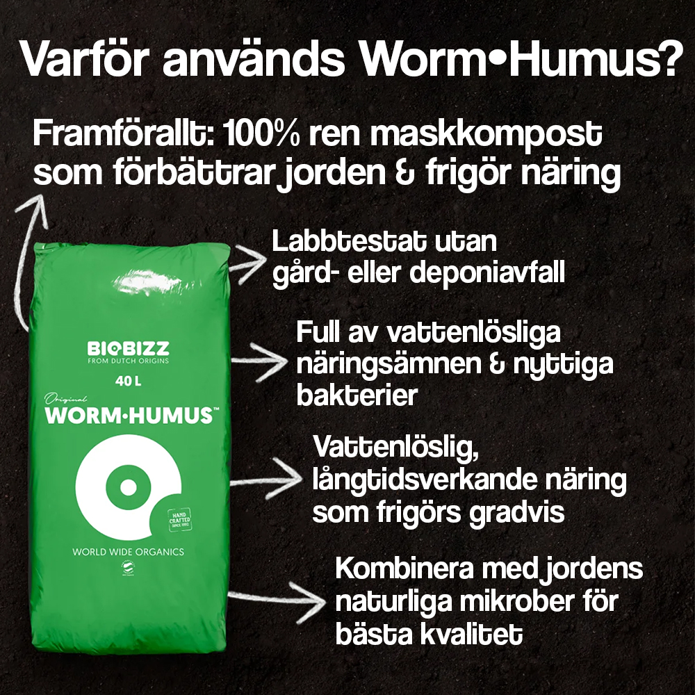 BioBizz Worm·Humus ekologisk maskgödsel 5 liter - 2