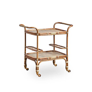 Drinkvagn CARLO trolley antikbrun Sika-design