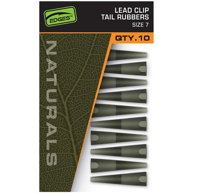 Fox Edges Natural Lead Clip Tail Rubbers